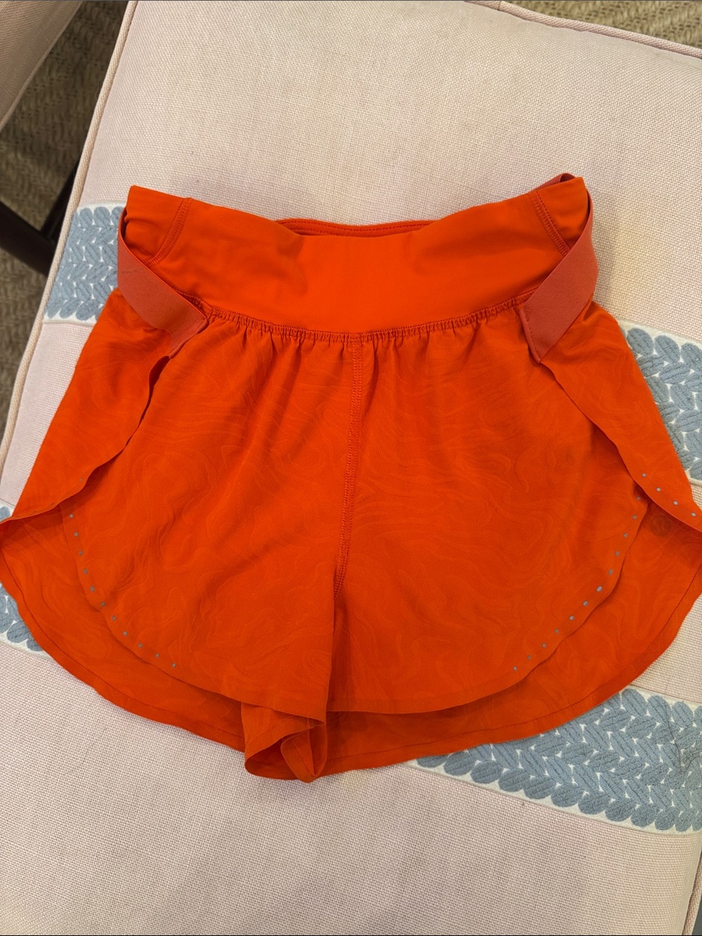lululemon athletica Orange Athletic Running Shorts
